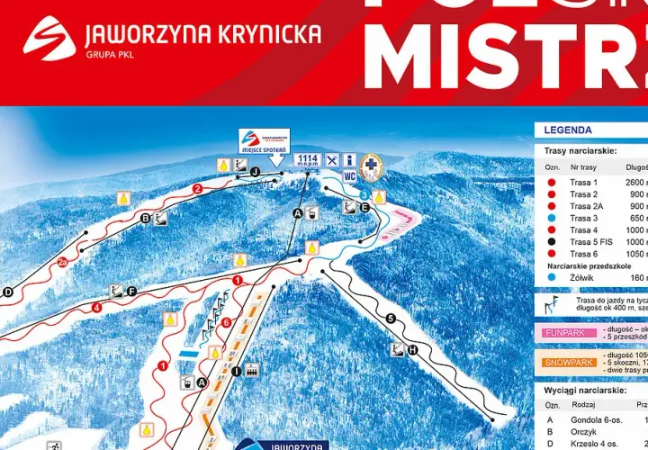 Wyciąg narciarski Jaworzyna Krynicka - stoki, trasy i usługi dla narciarzy