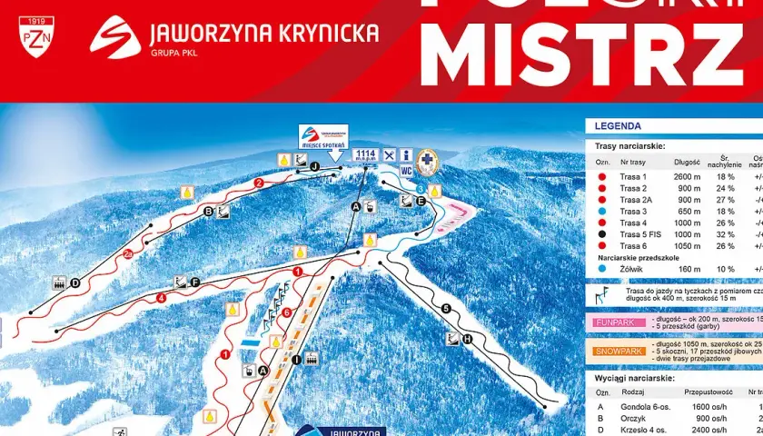Wyciąg narciarski Jaworzyna Krynicka - stoki, trasy i usługi dla narciarzy