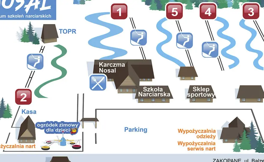 Wyciąg narciarski Nosal - kluczowe informacje i porady dla narciarzy